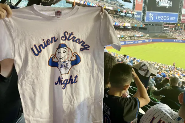 Union Strong Night t-shit at Mets game