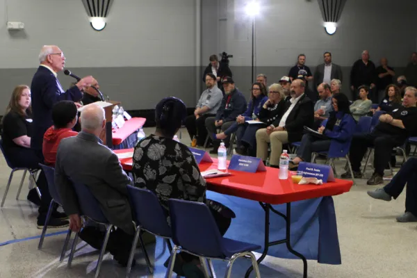 Congressman Paul Tonko speaking at forum